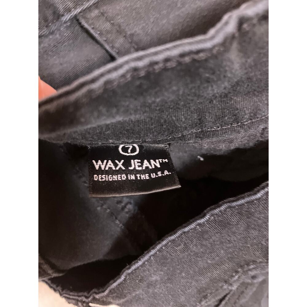 WAX JEAN Women’s Premium Stretch Skinny Cargo Pants Black High Waist Size 7 - Picture 2 of 5